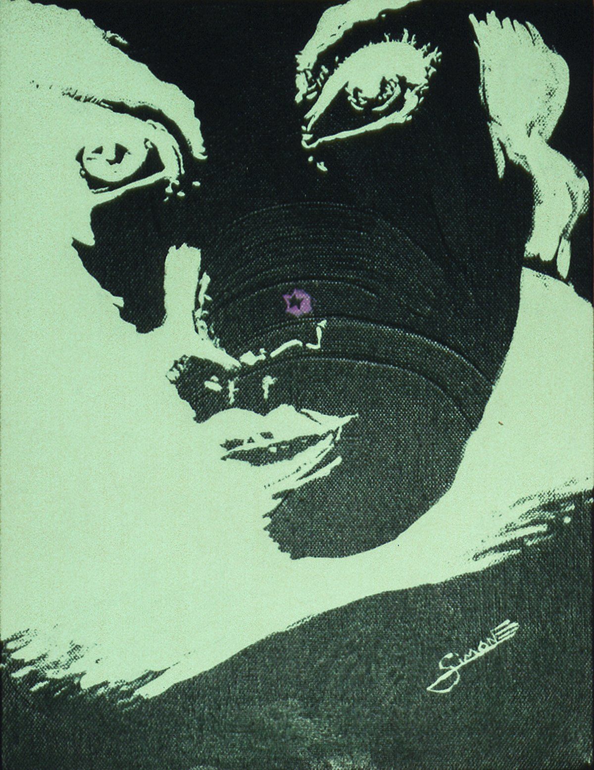 Inconnue, percing au nez