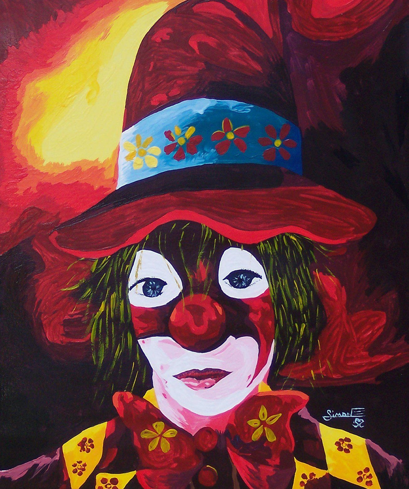 Alain Fleury clown triste artiste d'auvergne