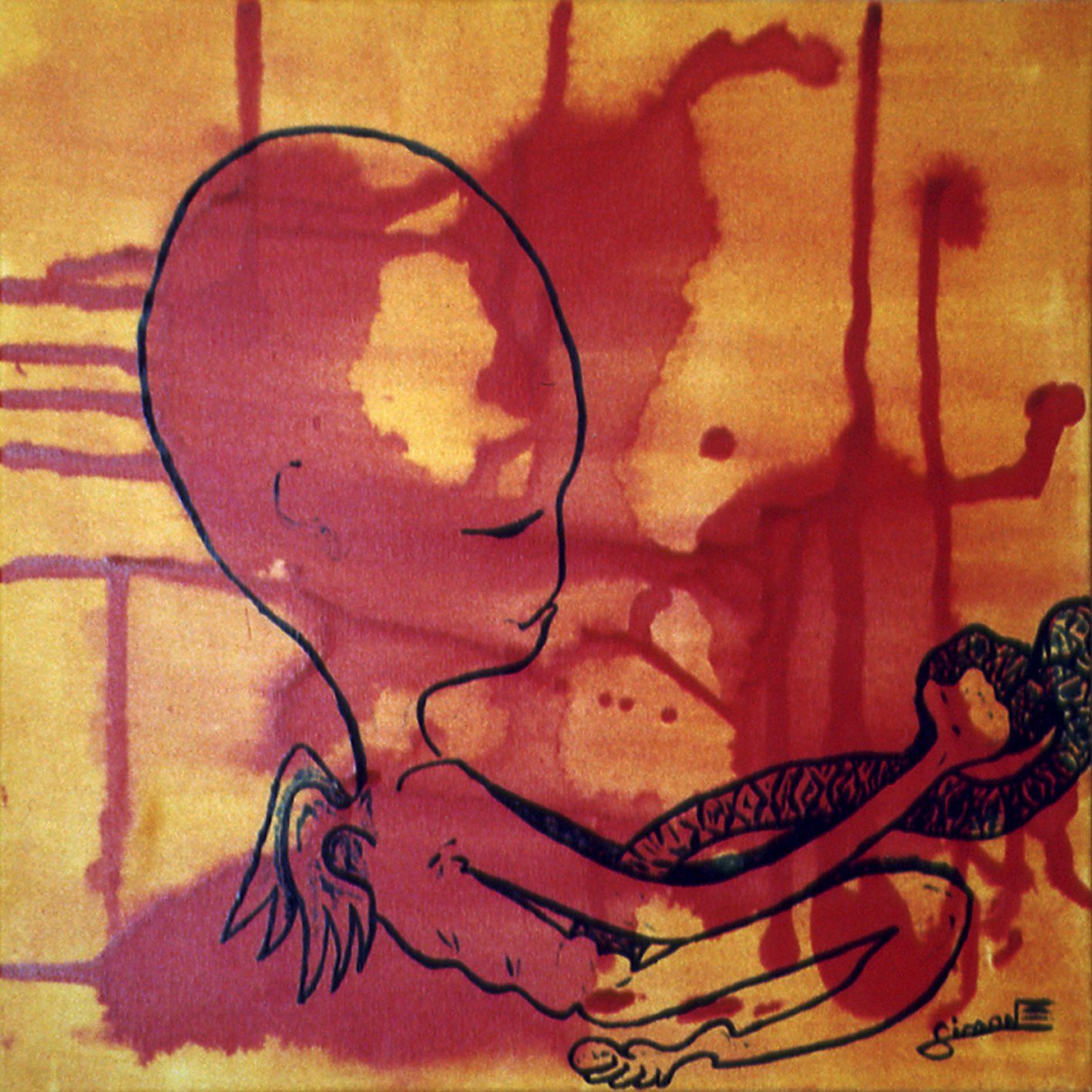 Alien, extra-terrestre, mutant, foetus, bébé