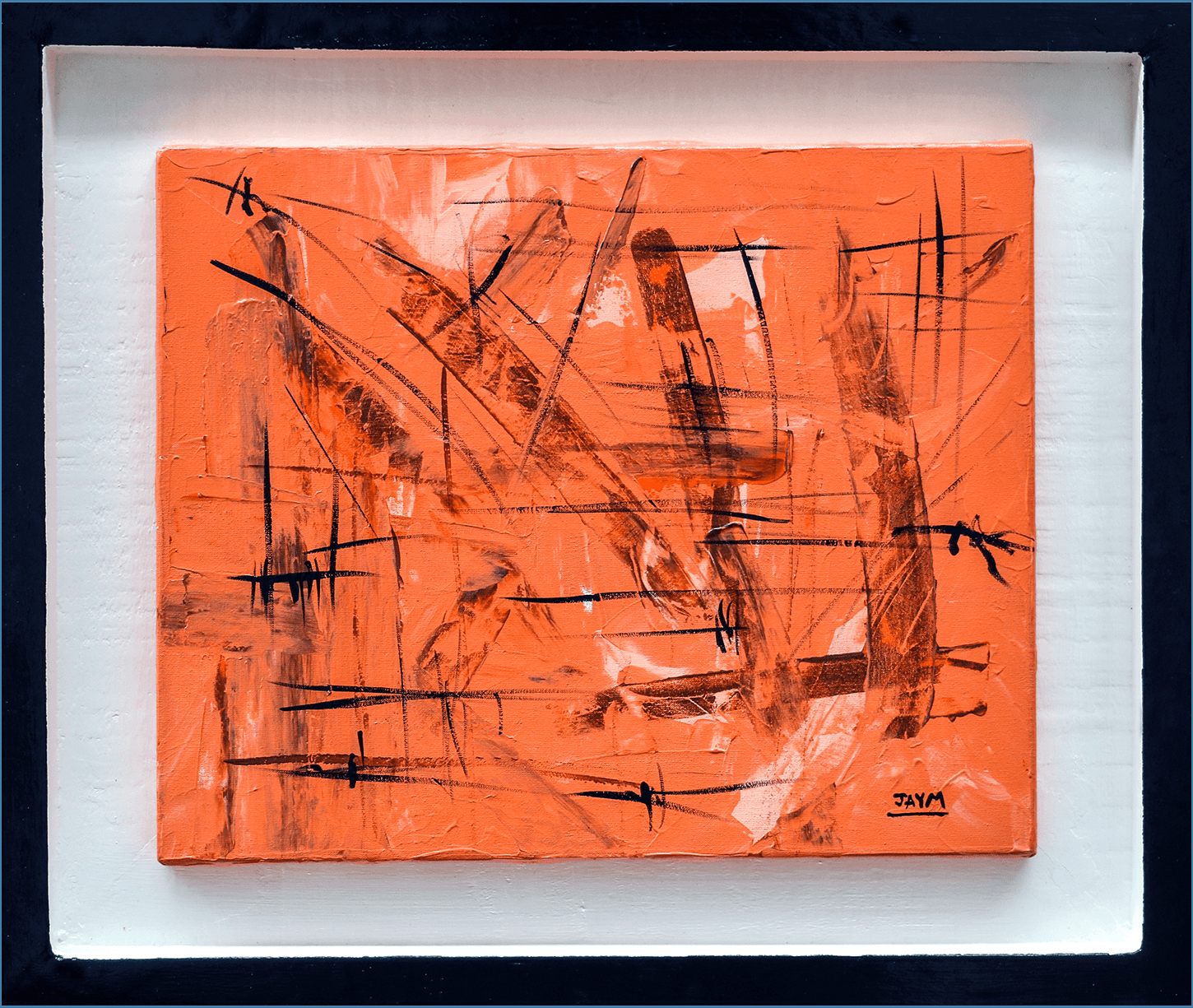 Peinte avec beaucoup de maitrise et d'agilité cette oeuvre apporte du soleil, signé par un artiste résidant proche de Clermont-Ferrand : JAYM.