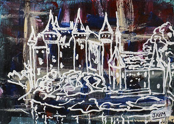 Château de val, cantal, oeuvre signé par JAYM, artiste photographe de durtol.