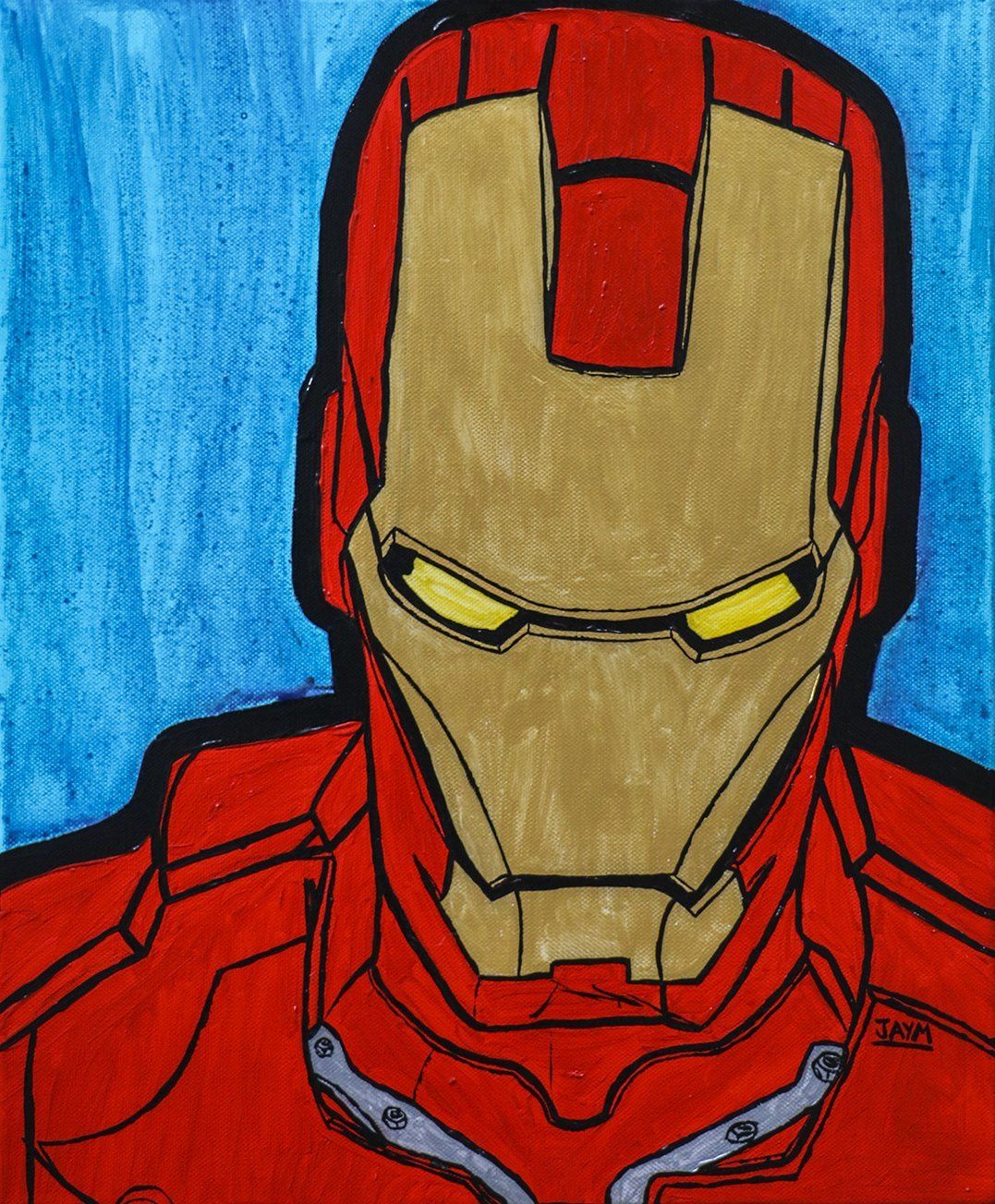 Iron Man super héros marvel signé Jaym artiste puydômois