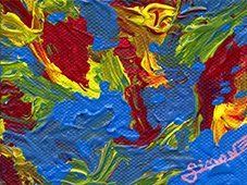 Mini toile, maison de poupée, tableau miiatue, jaym