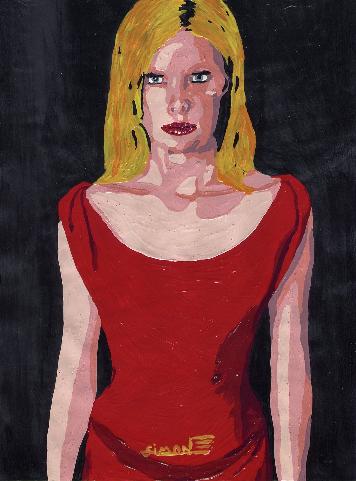 Portrait de femme peinture