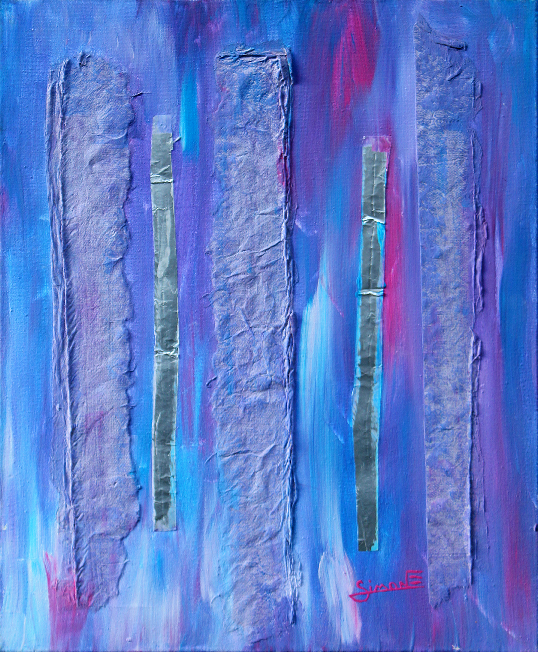 peinture abstraite papier moulin richard de bas