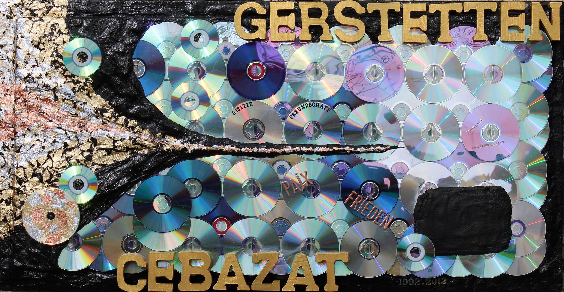 Toile Jumelle pour un événement de jumelage entre deux villes France Allemagne.