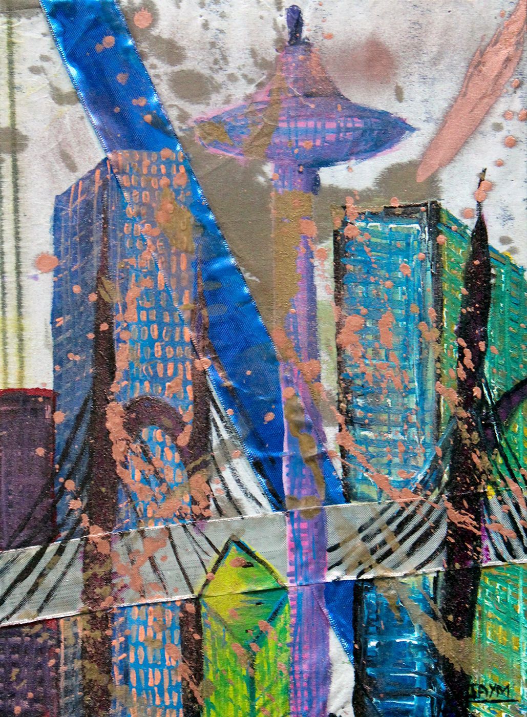 Architecture futuriste dans l'art.