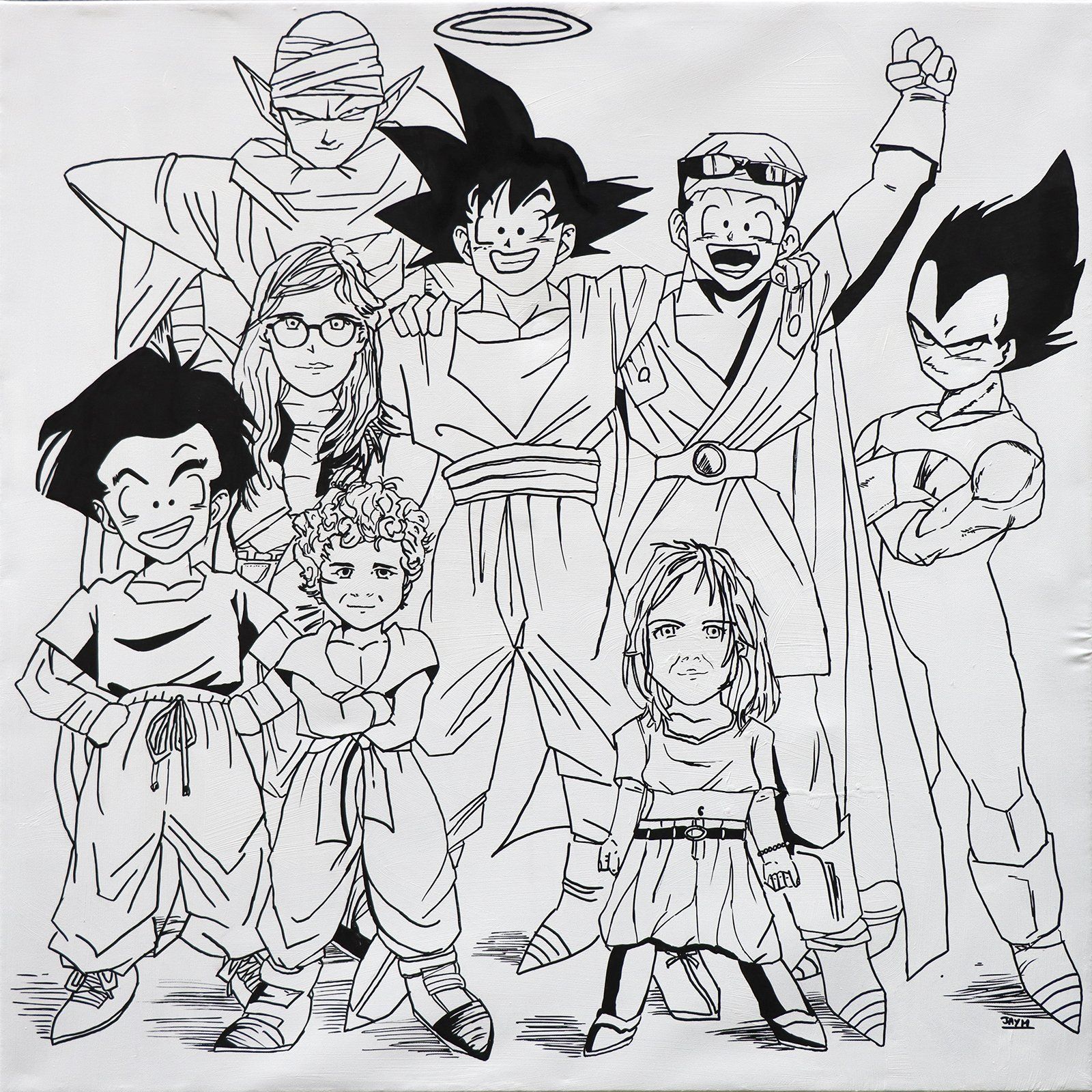 Dragon ball noir et blanc