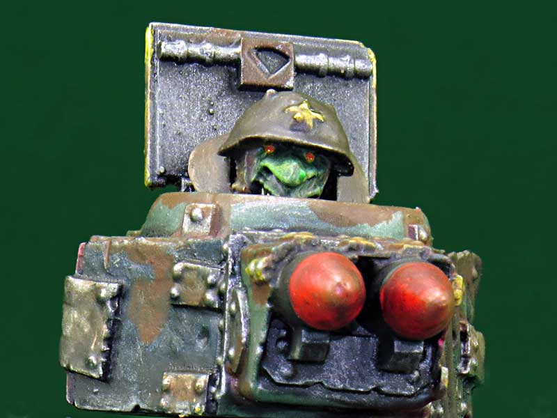 Modellbau Fotografie Datasheet Grotz in seinem Sturm Panzer Bike A7V