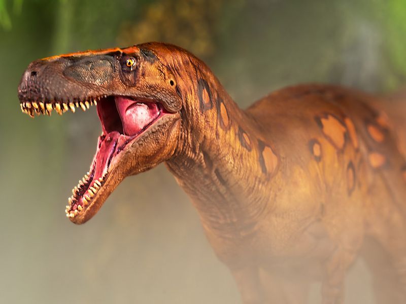 Raubsaurier im Nebel