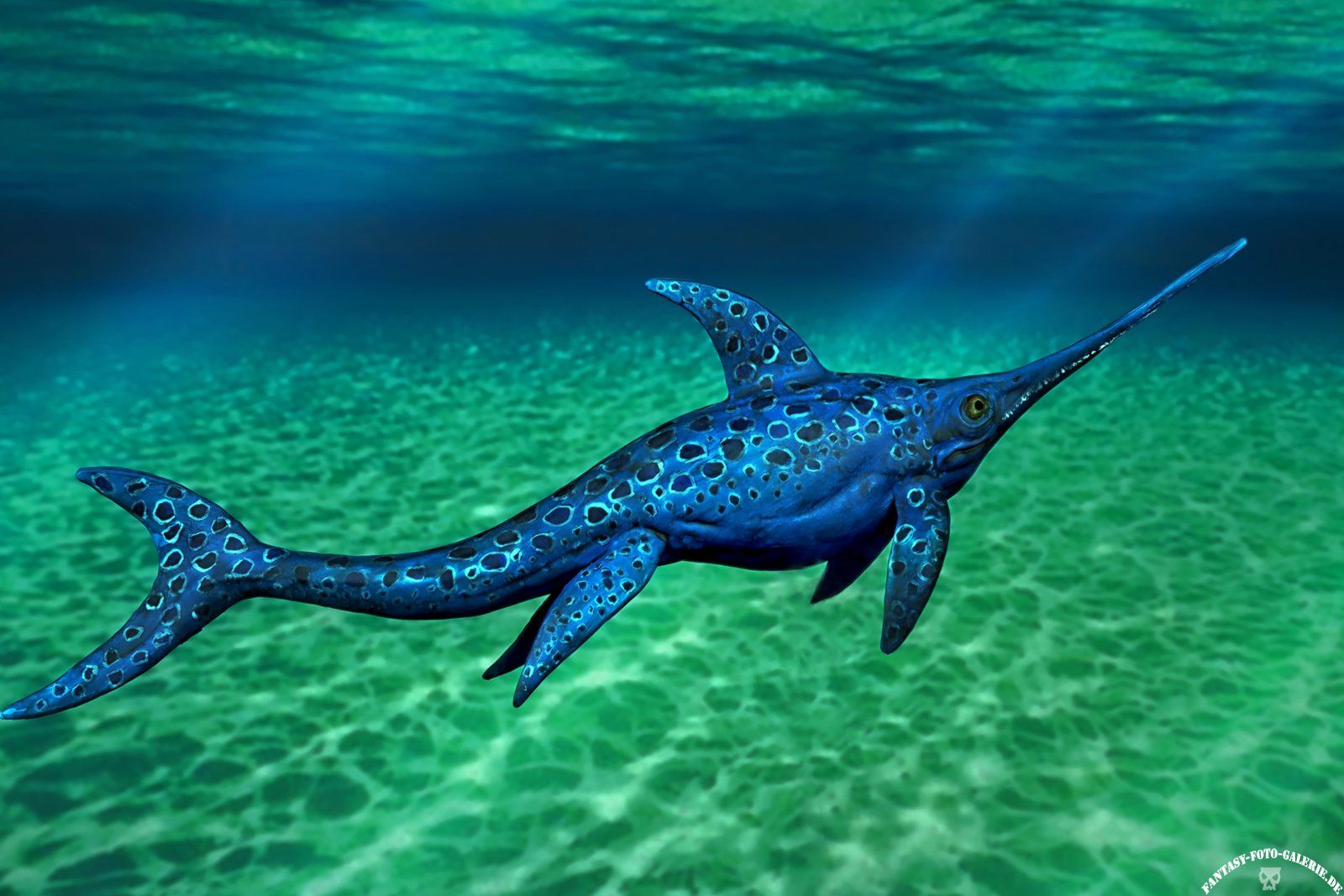 eine meeresdinosaurier Eurhinosaurus