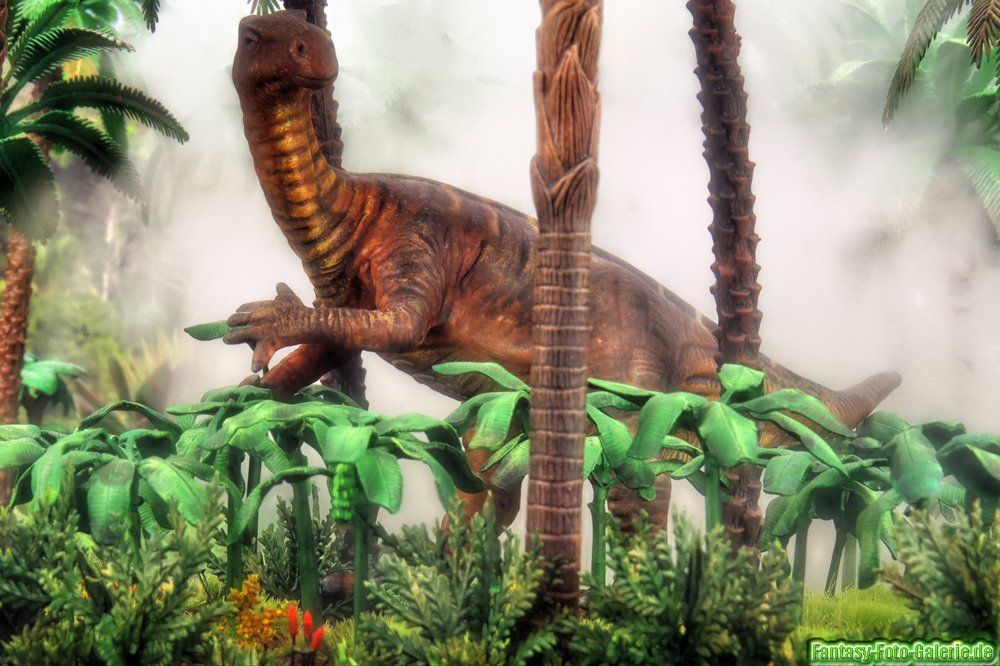 ein Iguanodon in fantasygelaende