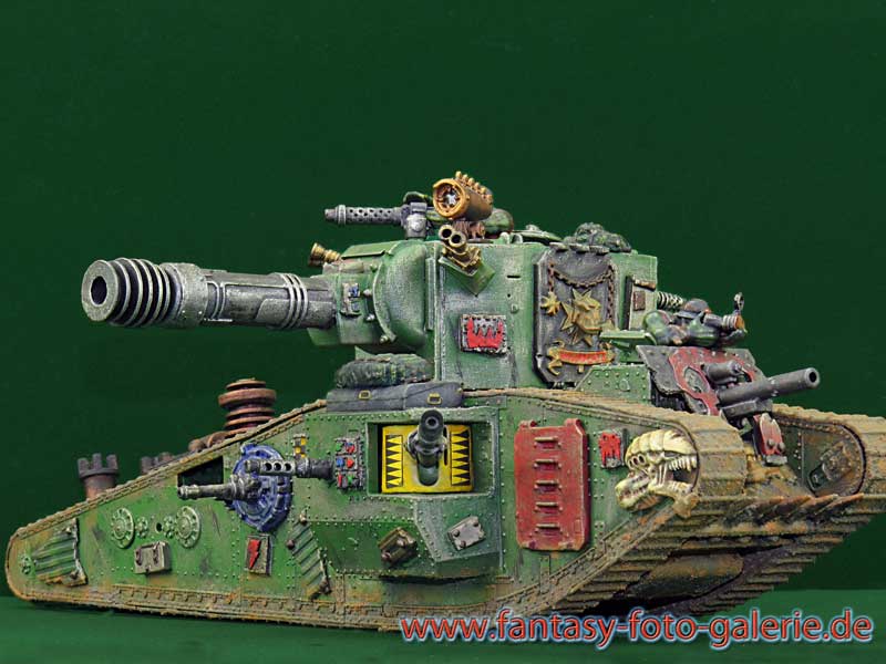 Tabletop Datasheet des superschweren Ork Panzers Goliathz