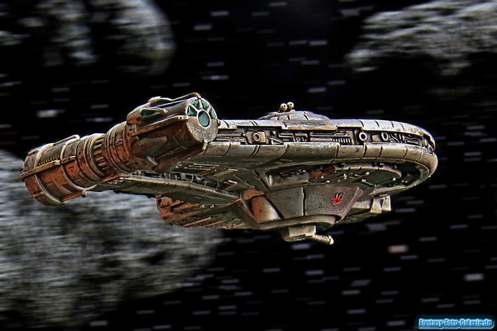 Tabletop Star Wars Asteroids and Freighter