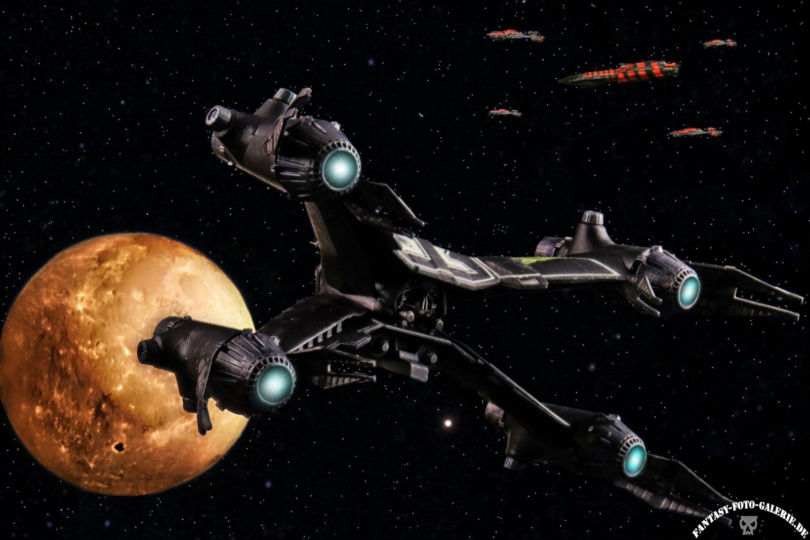 Spaceship Babylon 5 Photography and Narn Fleet