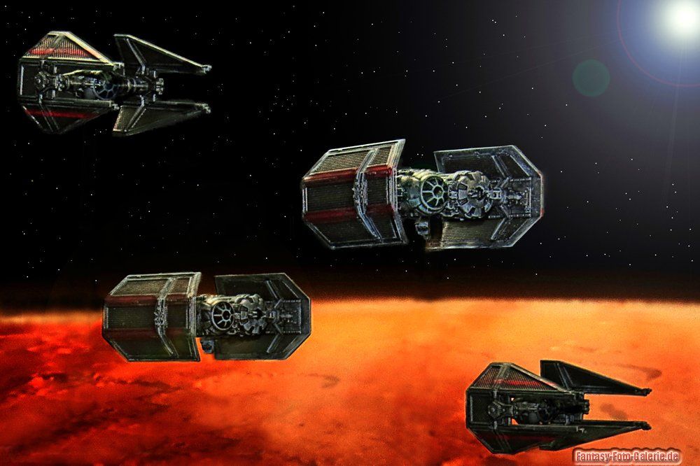 Tabletop Starwars Spaceships Tie Bomber