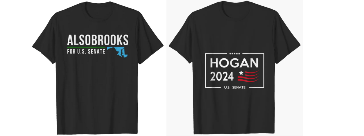 Alsobrooks and Hogan t-shirts for sale on the internet.