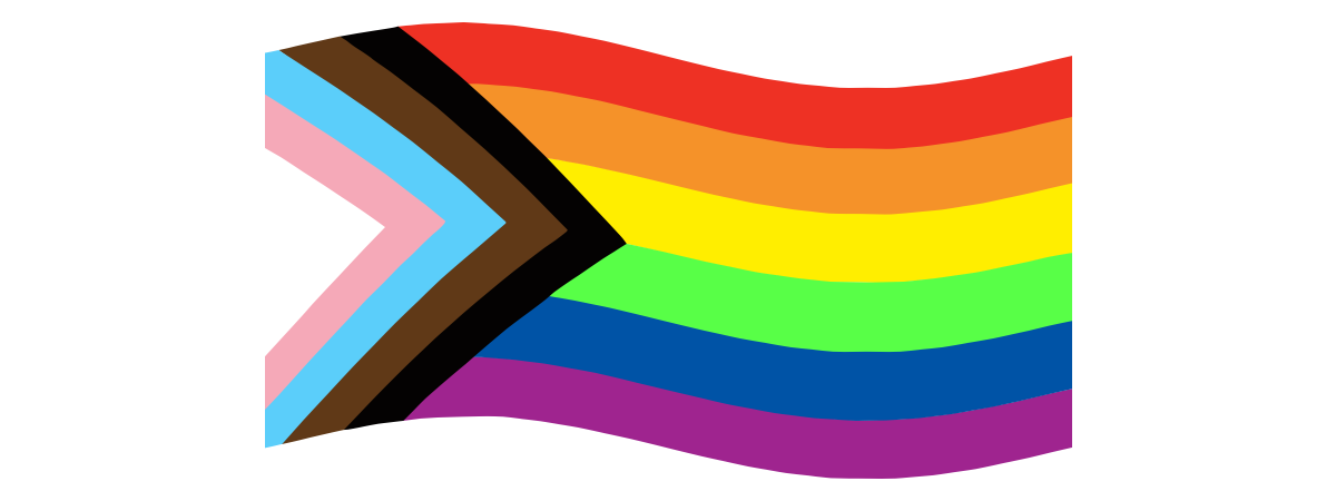 Progress pride flag. Image: Openclipart