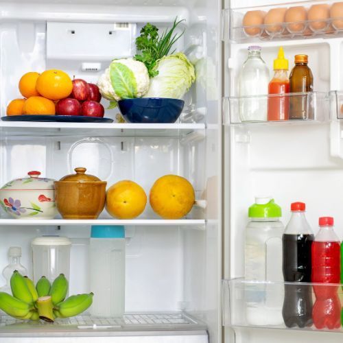 Stock the Fridge Fridge food, fruit and drinks