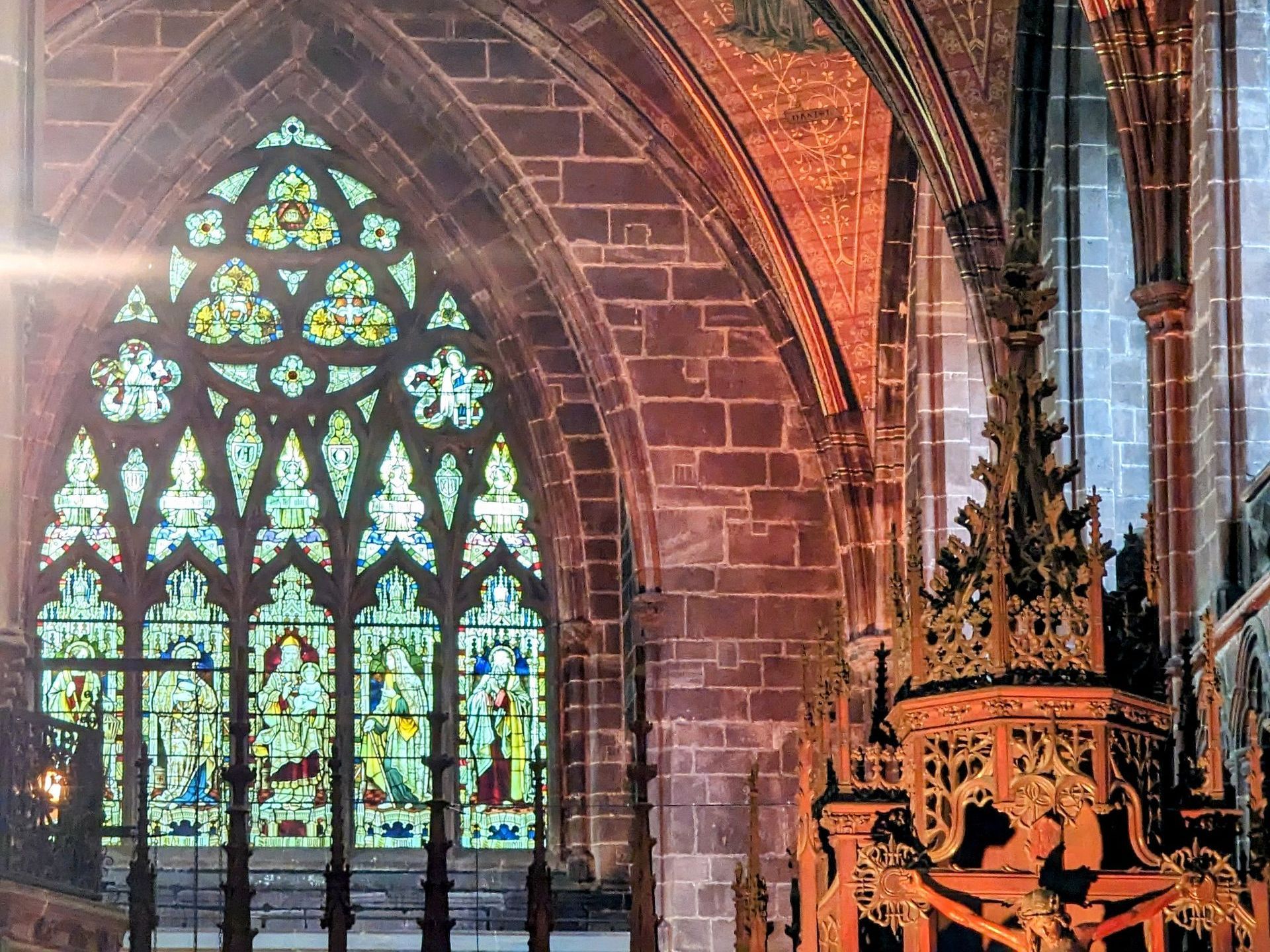 chester cathedral stain glass