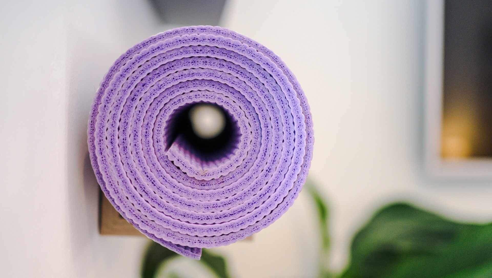 purple yoga mat