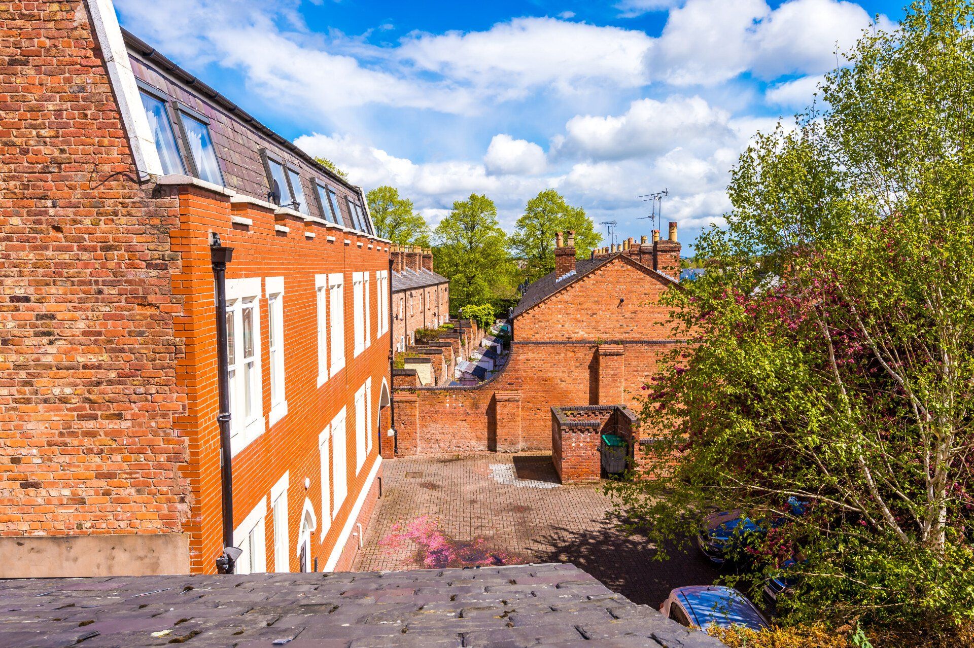 view from the back first floor onto the river