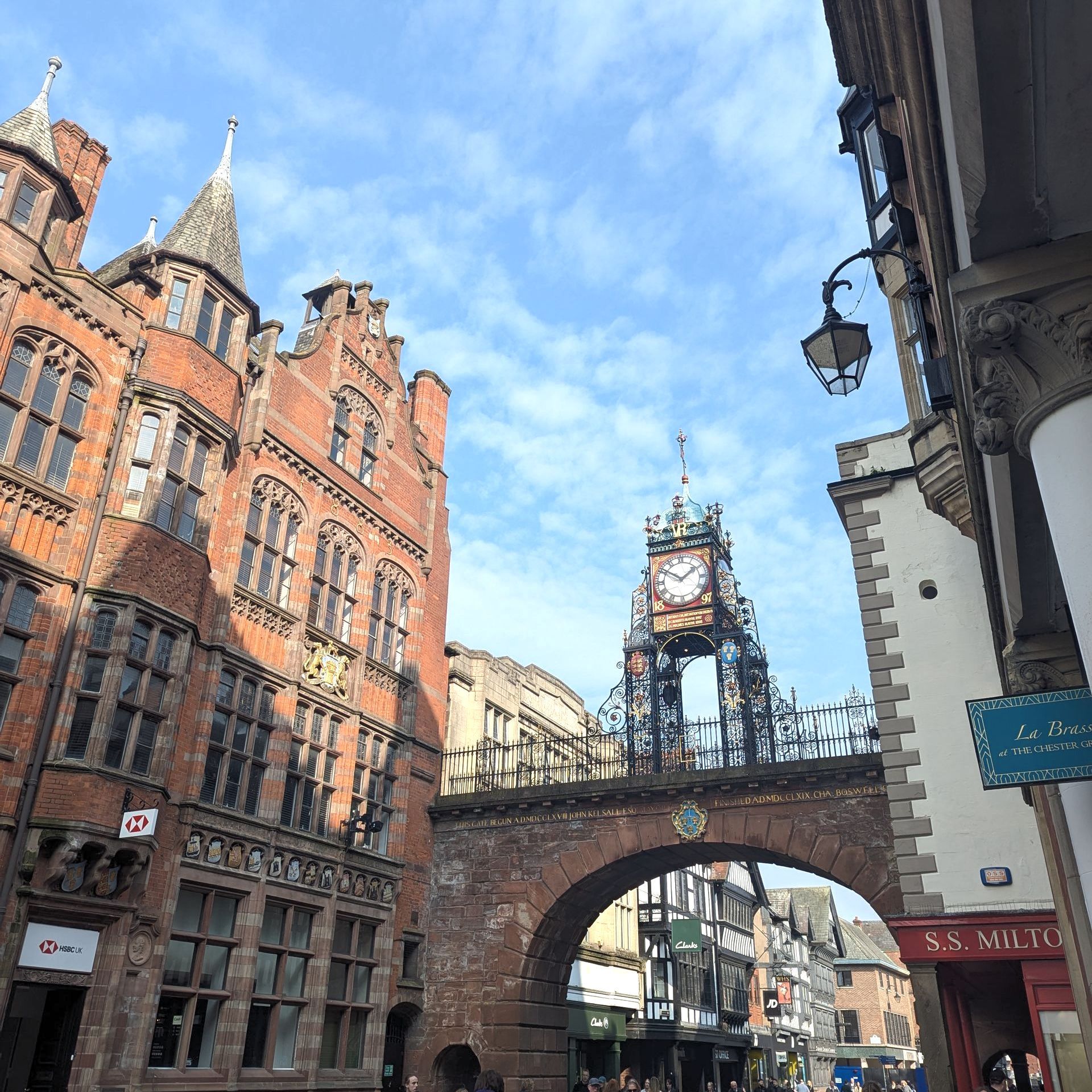 eastgate clock in autumn