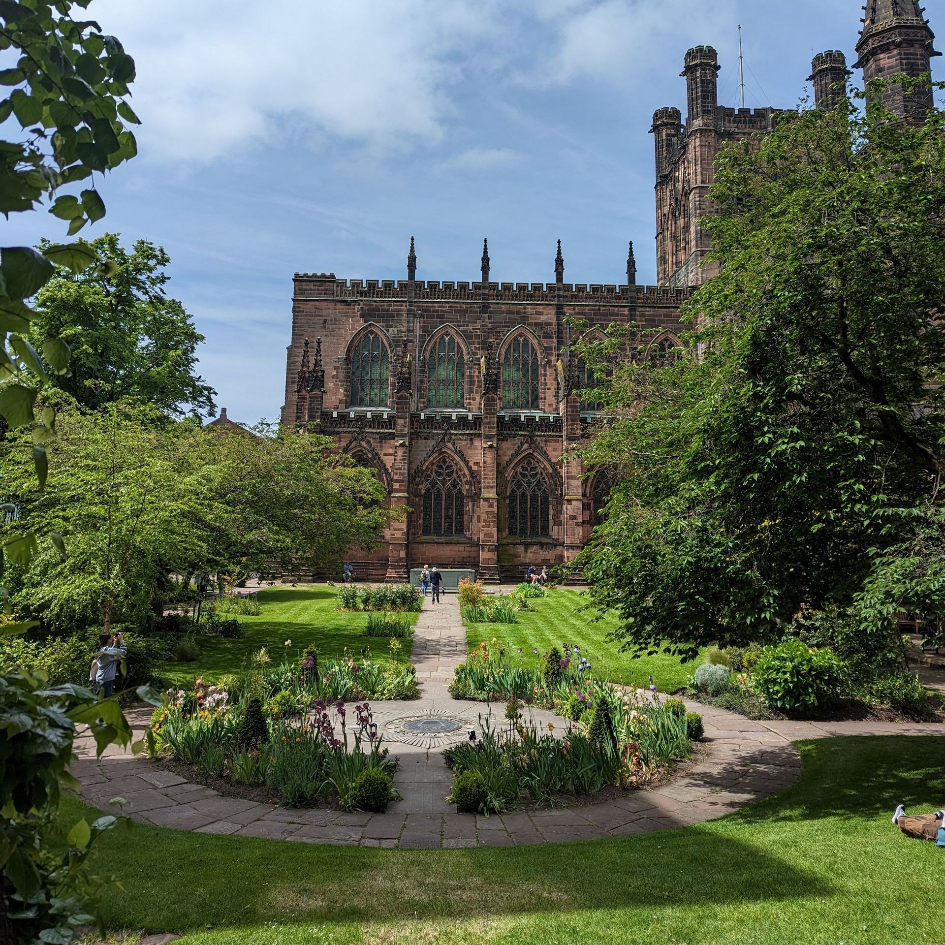 chester cathedral in spring