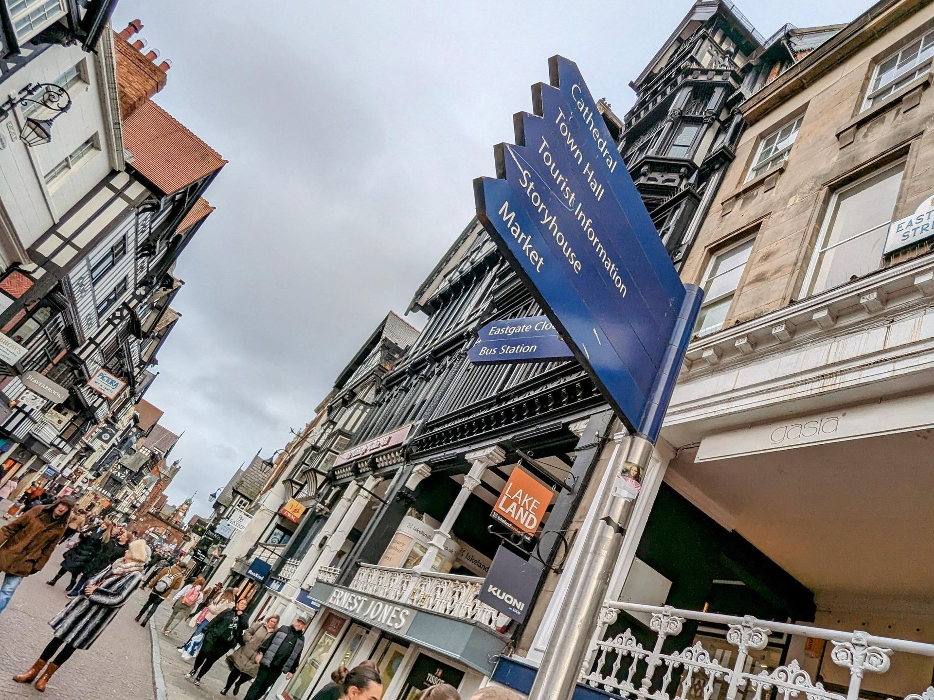 city centre signage for main attractions to visit