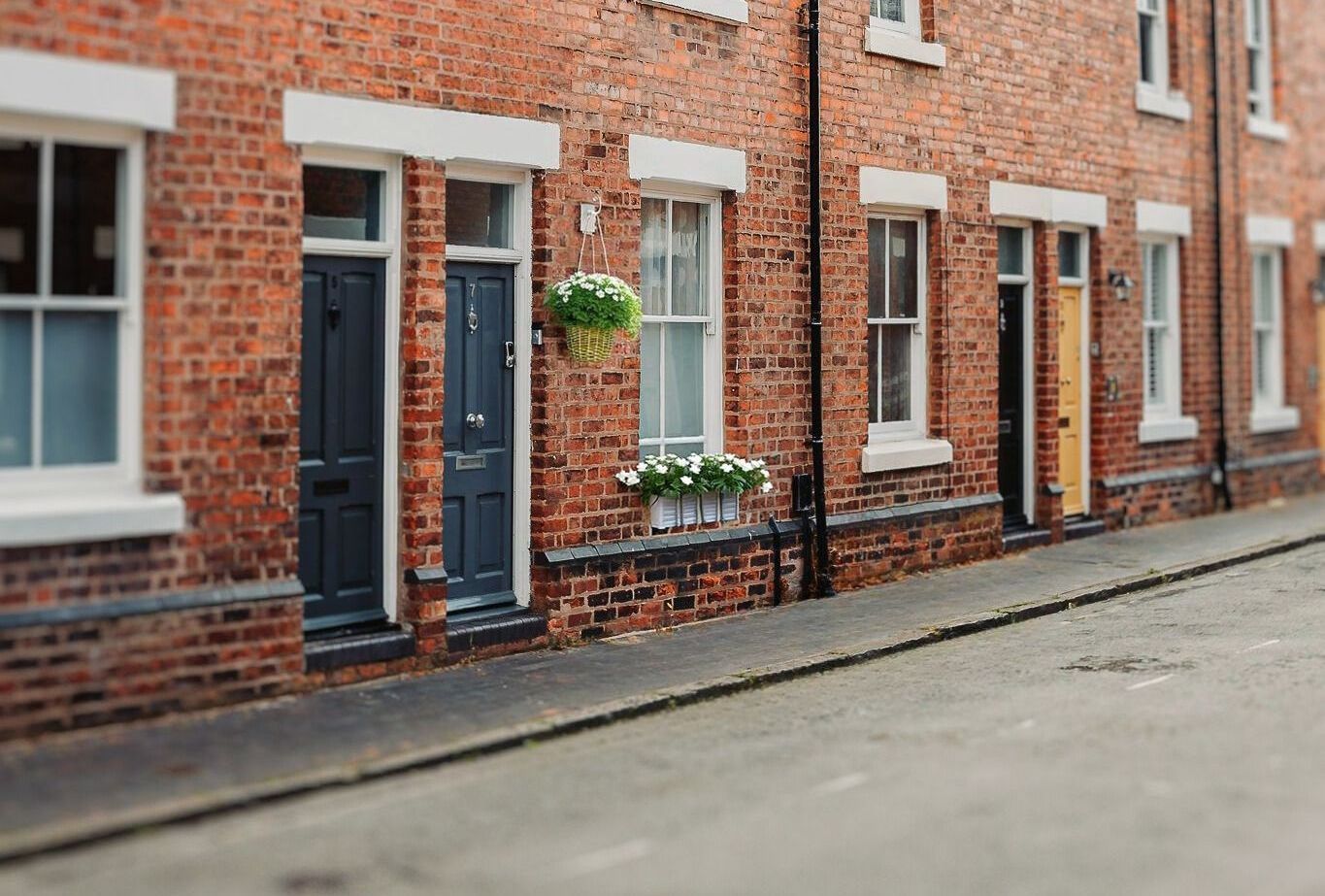 front elevation in spring