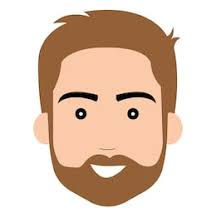 graphic - light brown haired man