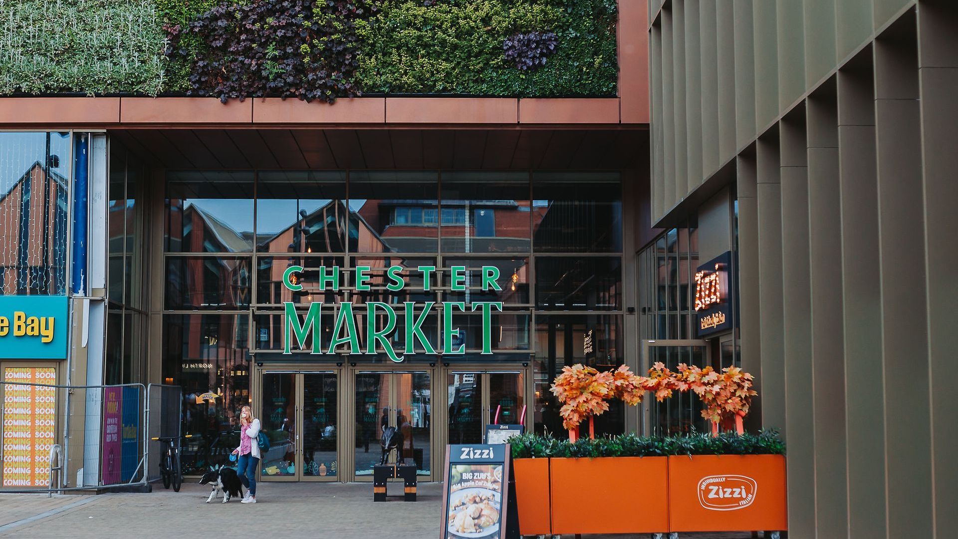 chester indoor market entrance with unique stalls and places to eat