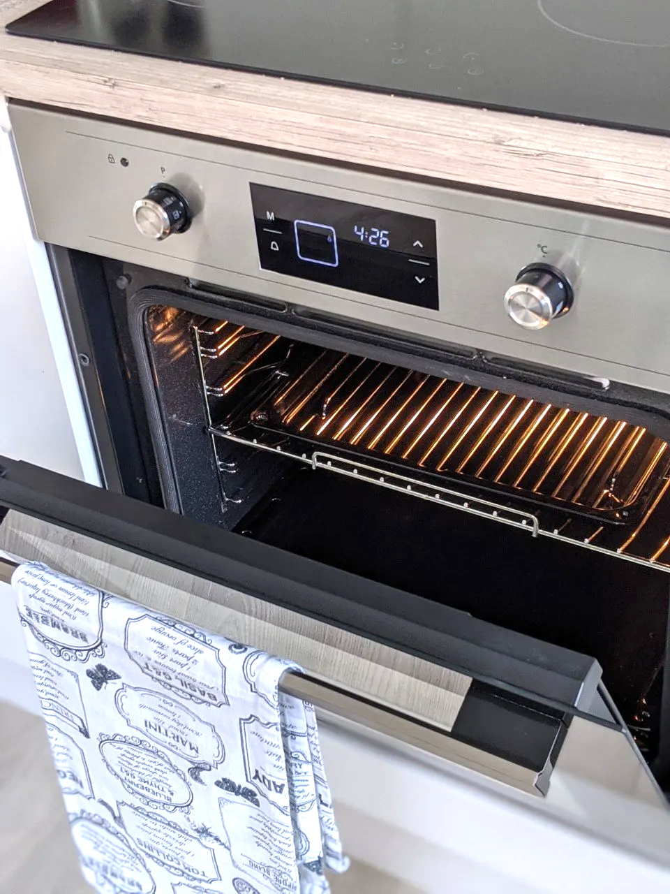 electric three shelf oven