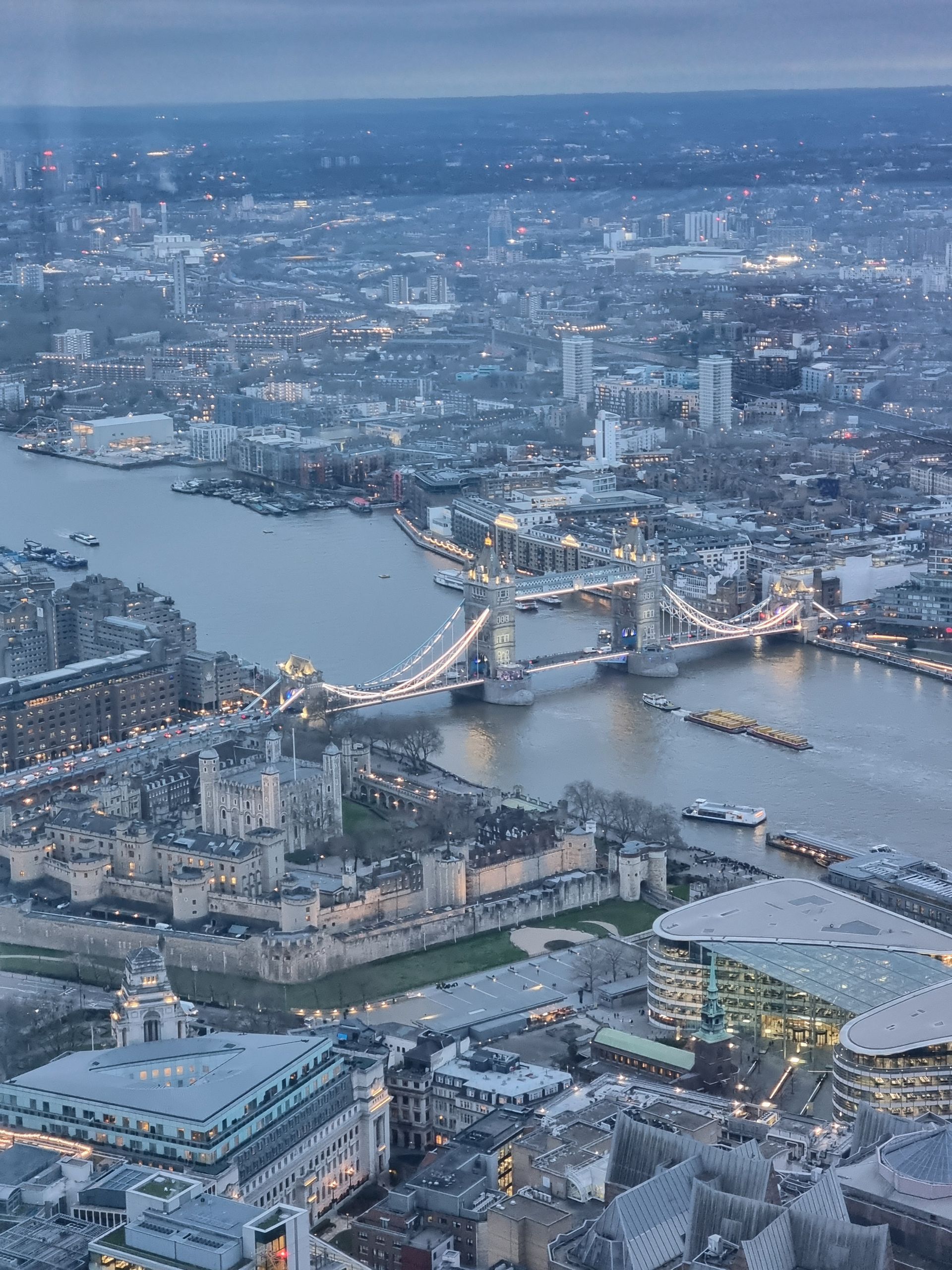 View from Horizon 22 at Bishopsgate City of London