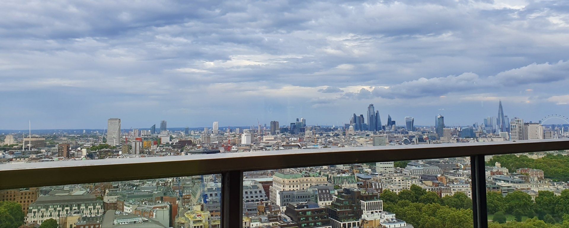 skyline view of london city
