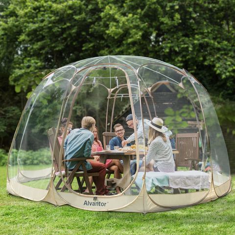 Bubble tent in daytime