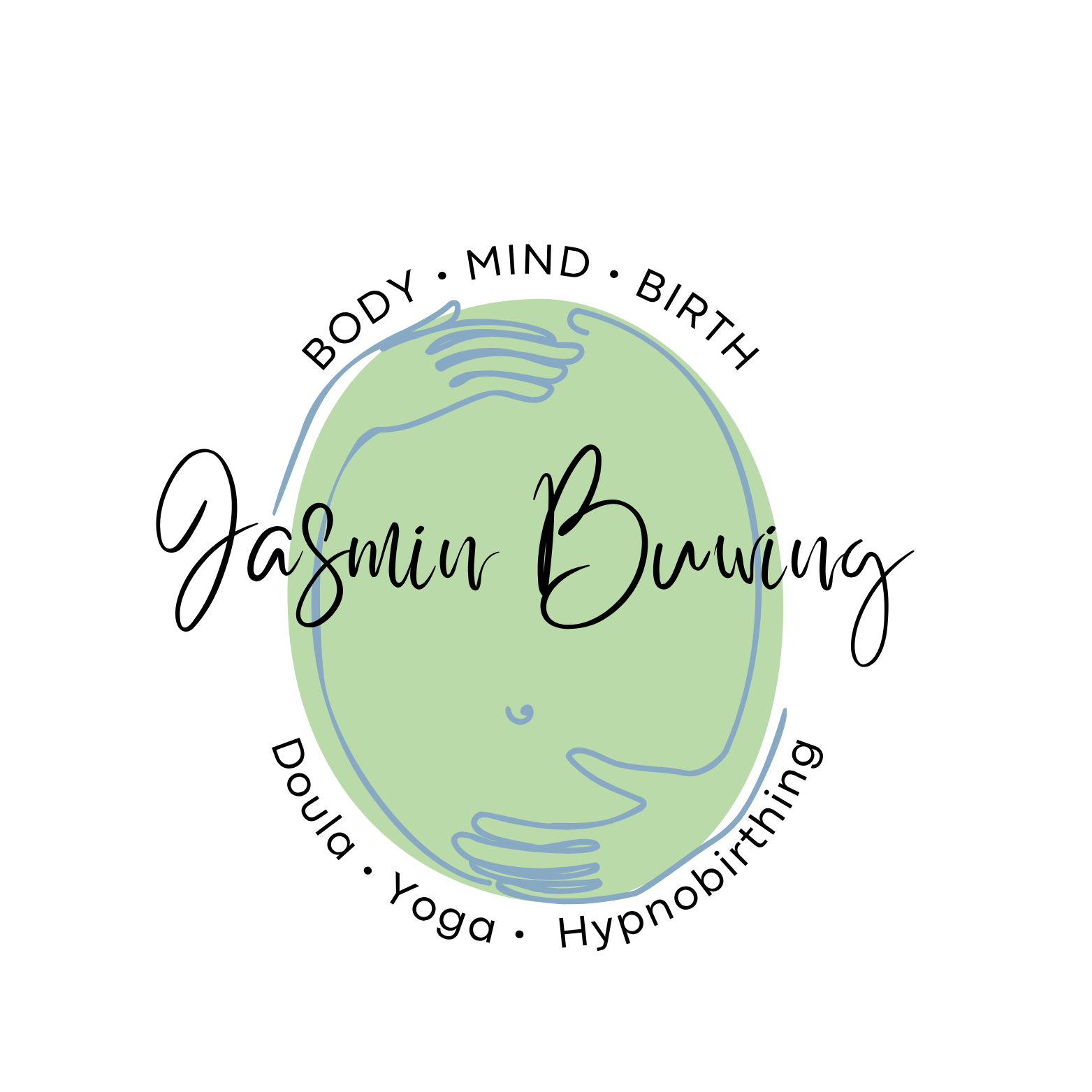 „DoYogaJasmin Logo – Yoga, Doula & Schwangerschaftsbegleitung in Köln“