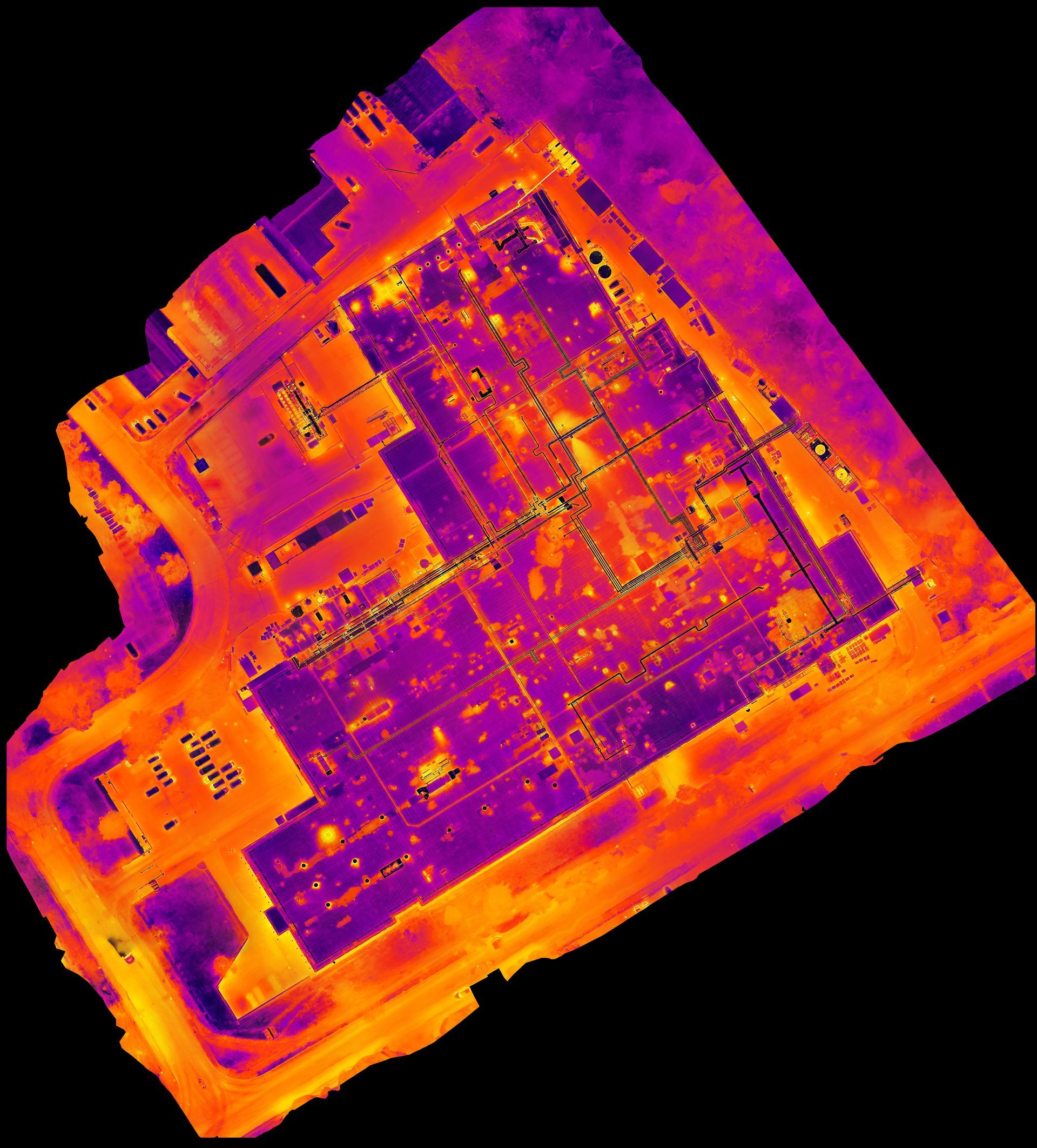 Thermal Site Map of Factory