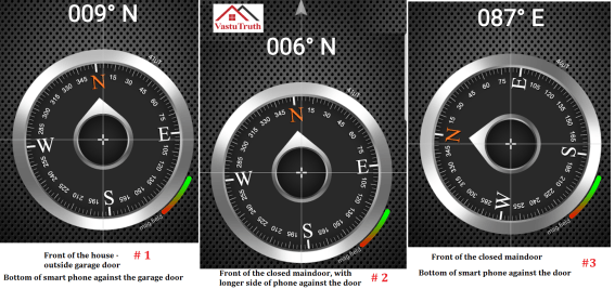 Vastu Direction Measurement Compass USA example