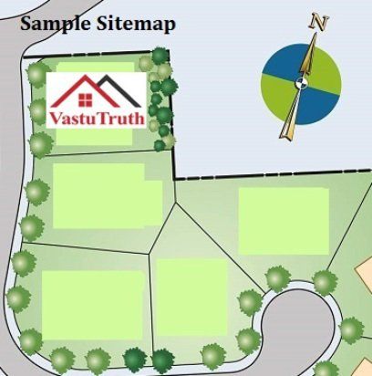 How to find Vastu Direction in a SiteMap?