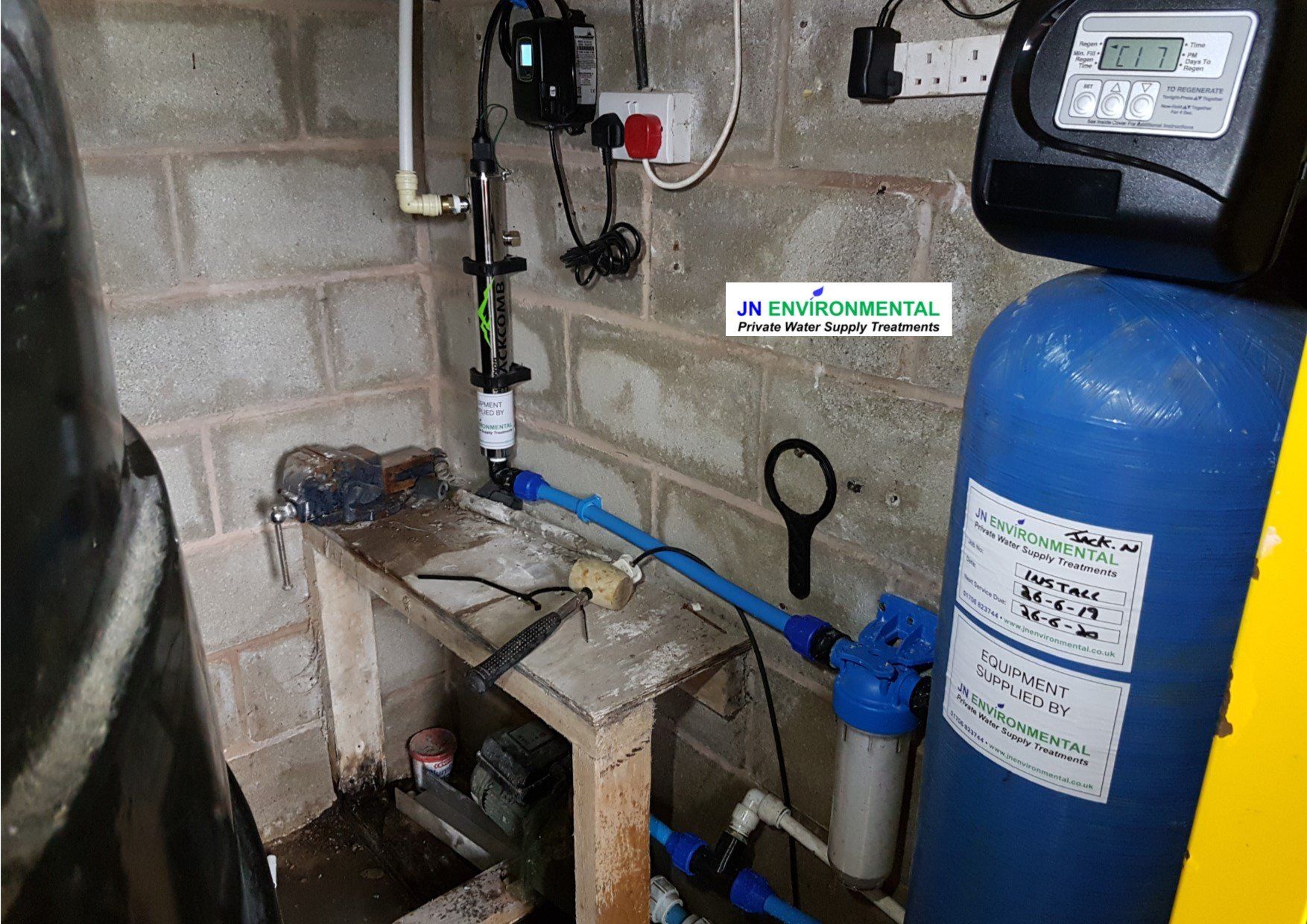 Spring Water Supply Filter System Installation Rochdale