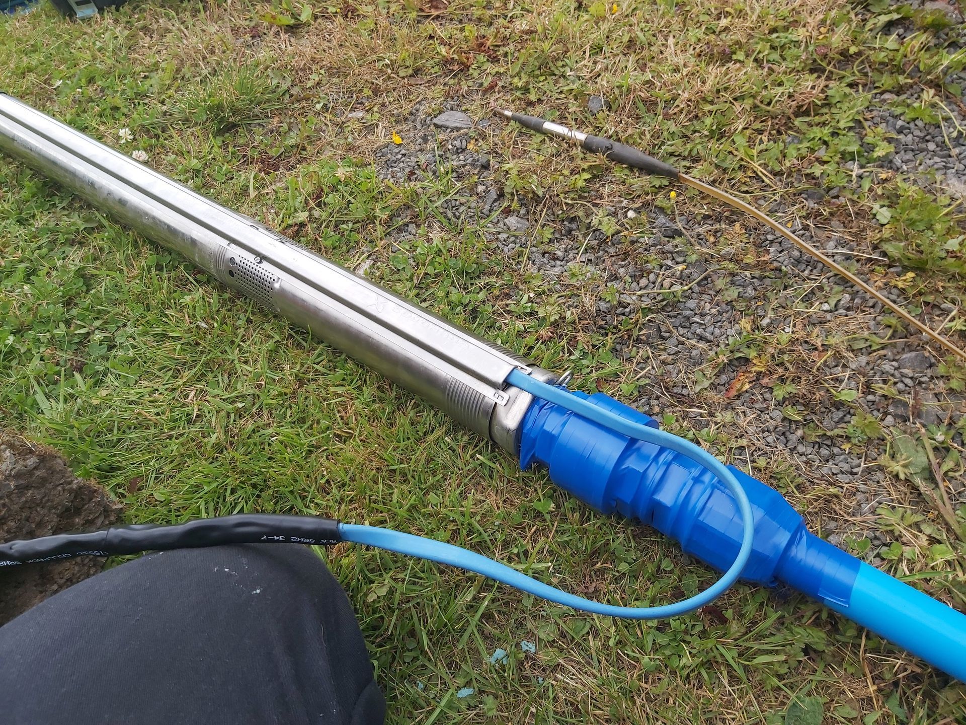 A failed borehole pump replaced at a holiday park in Scottish Borders