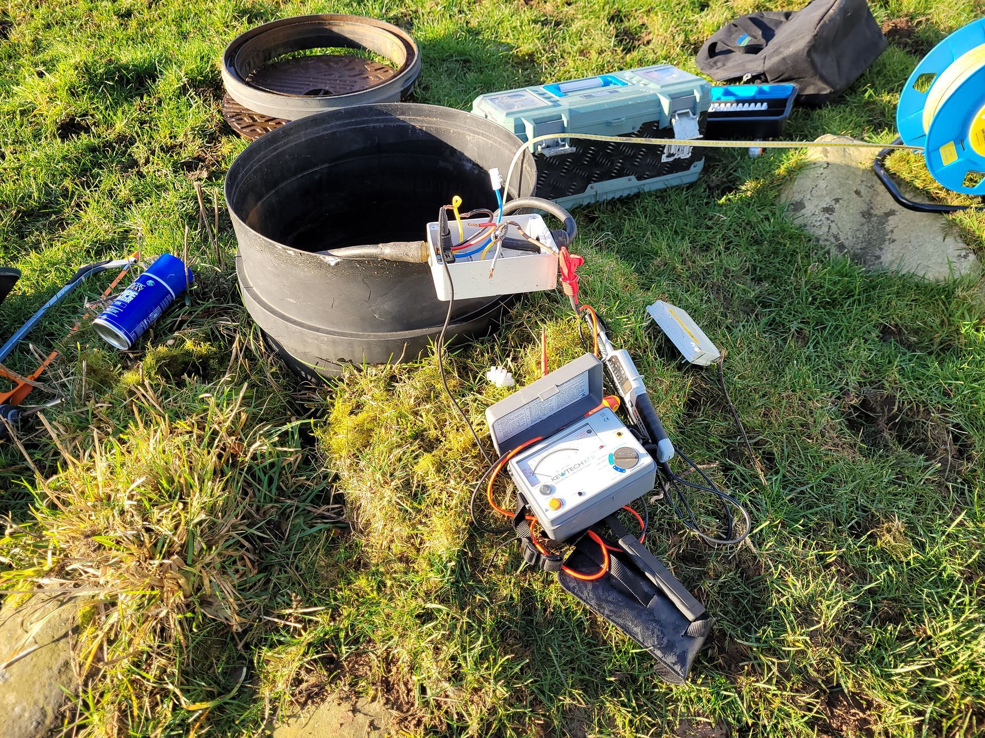 A failed borehole pump replaced at a dairy farm in the Scottish Borders