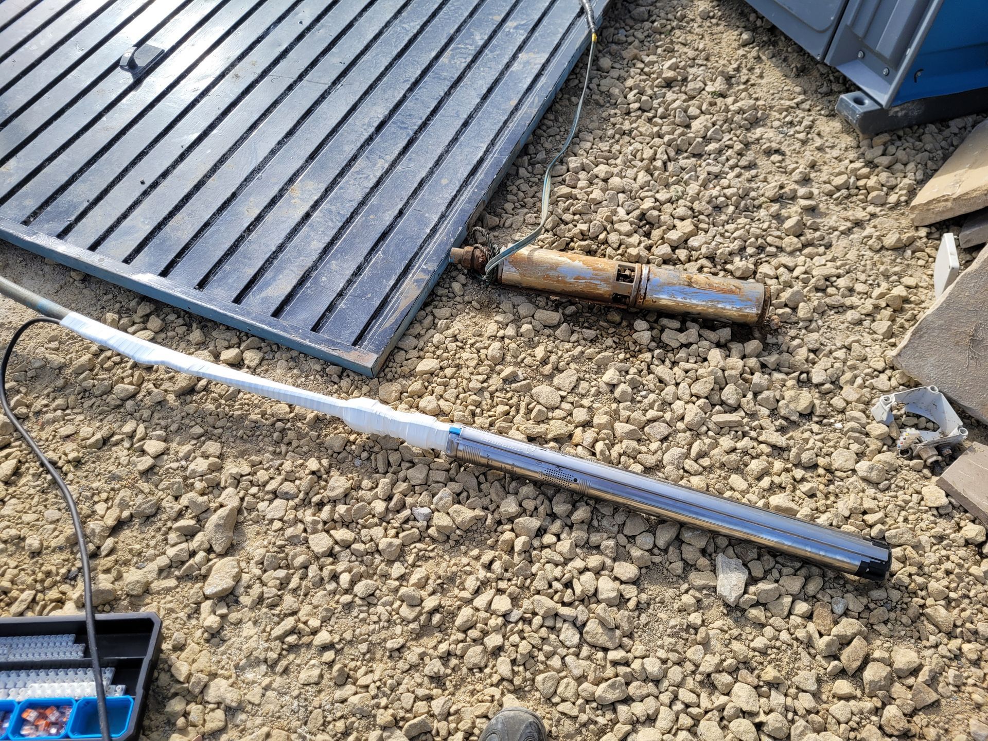 A failed borehole pump replaced at a property in Halifax, West Yorkshire