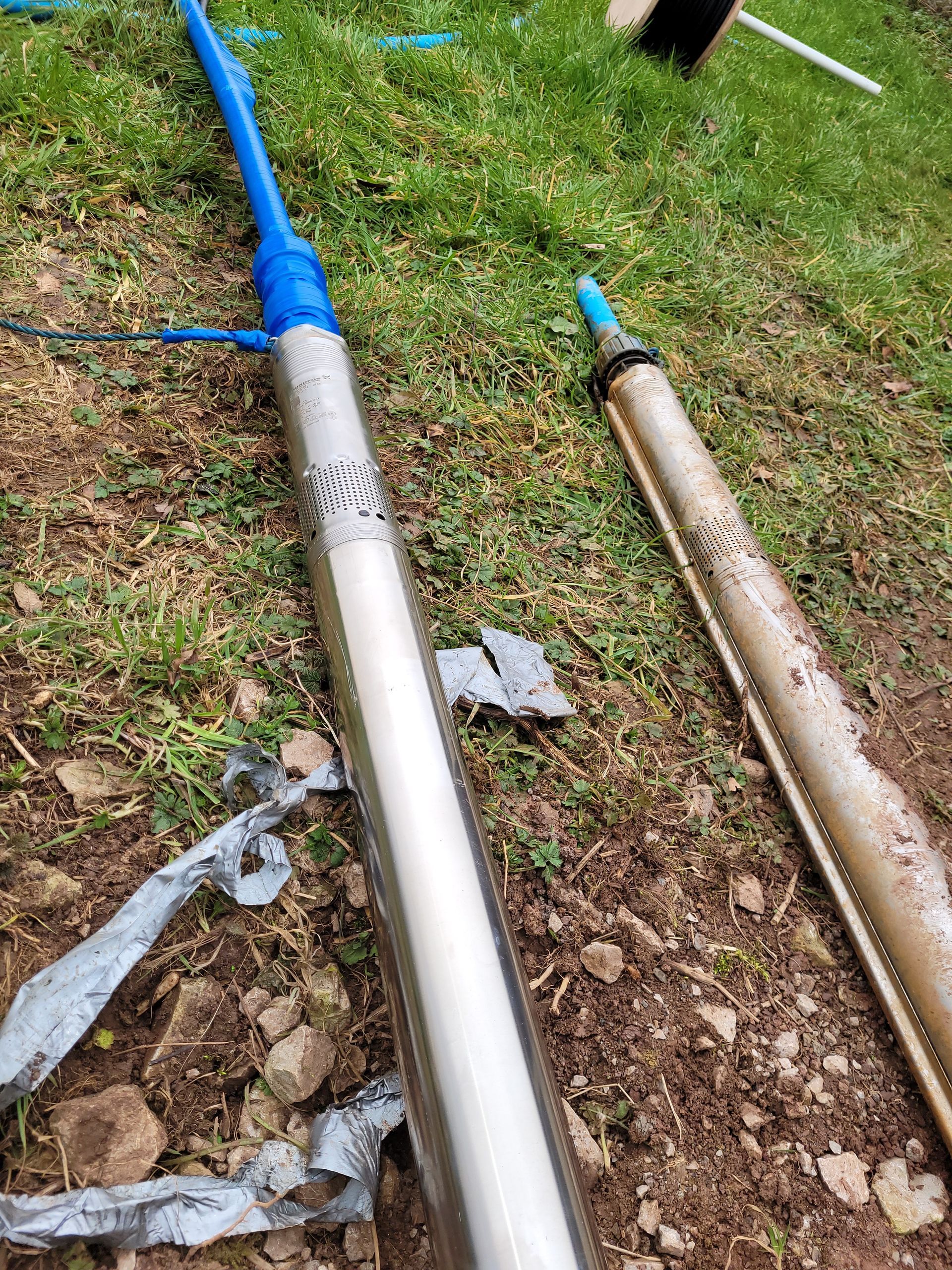 A failed borehole pump replaced at a property in Staffordshire