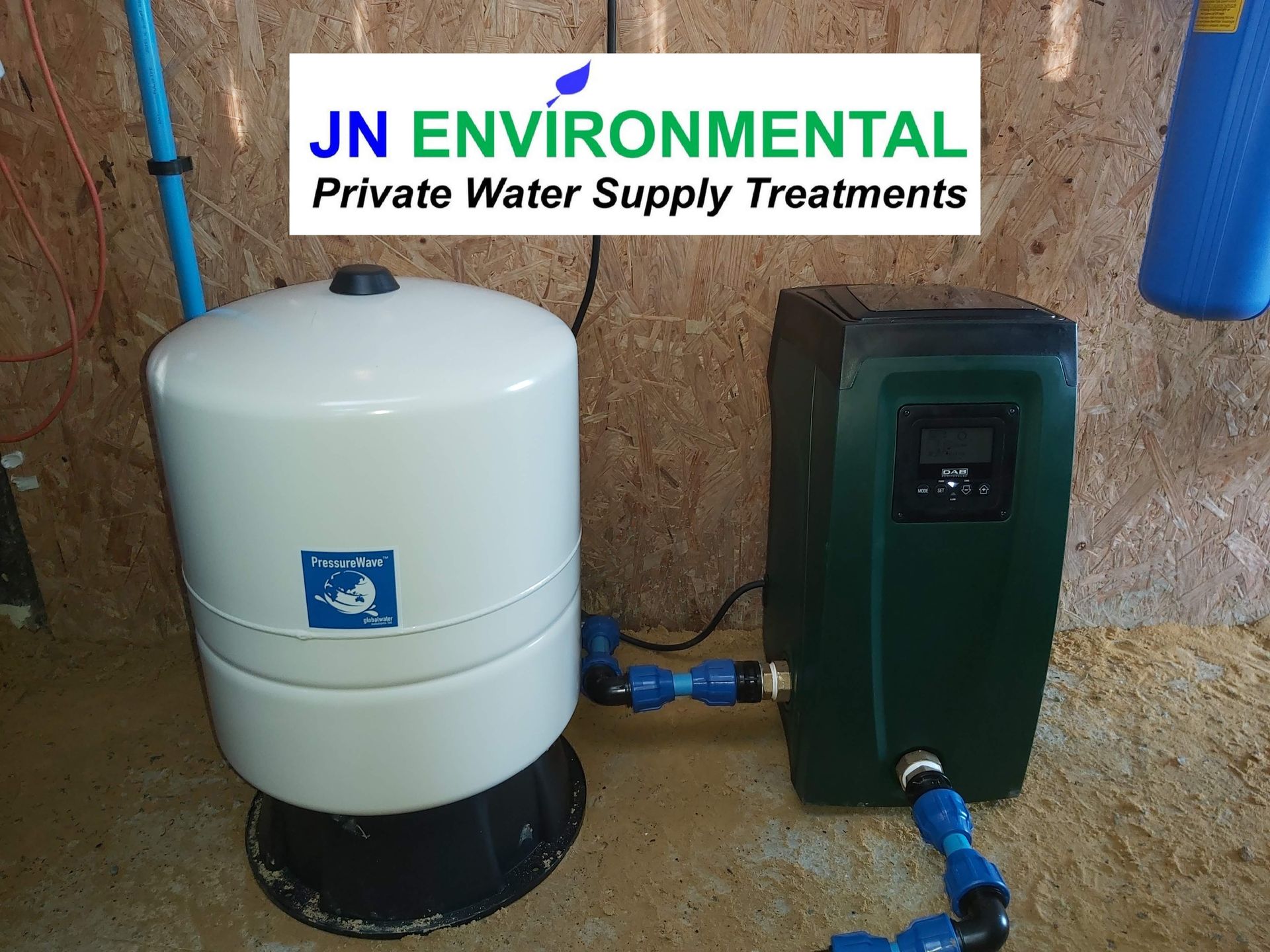 Booster pump installation in Harbottle, Northumberland