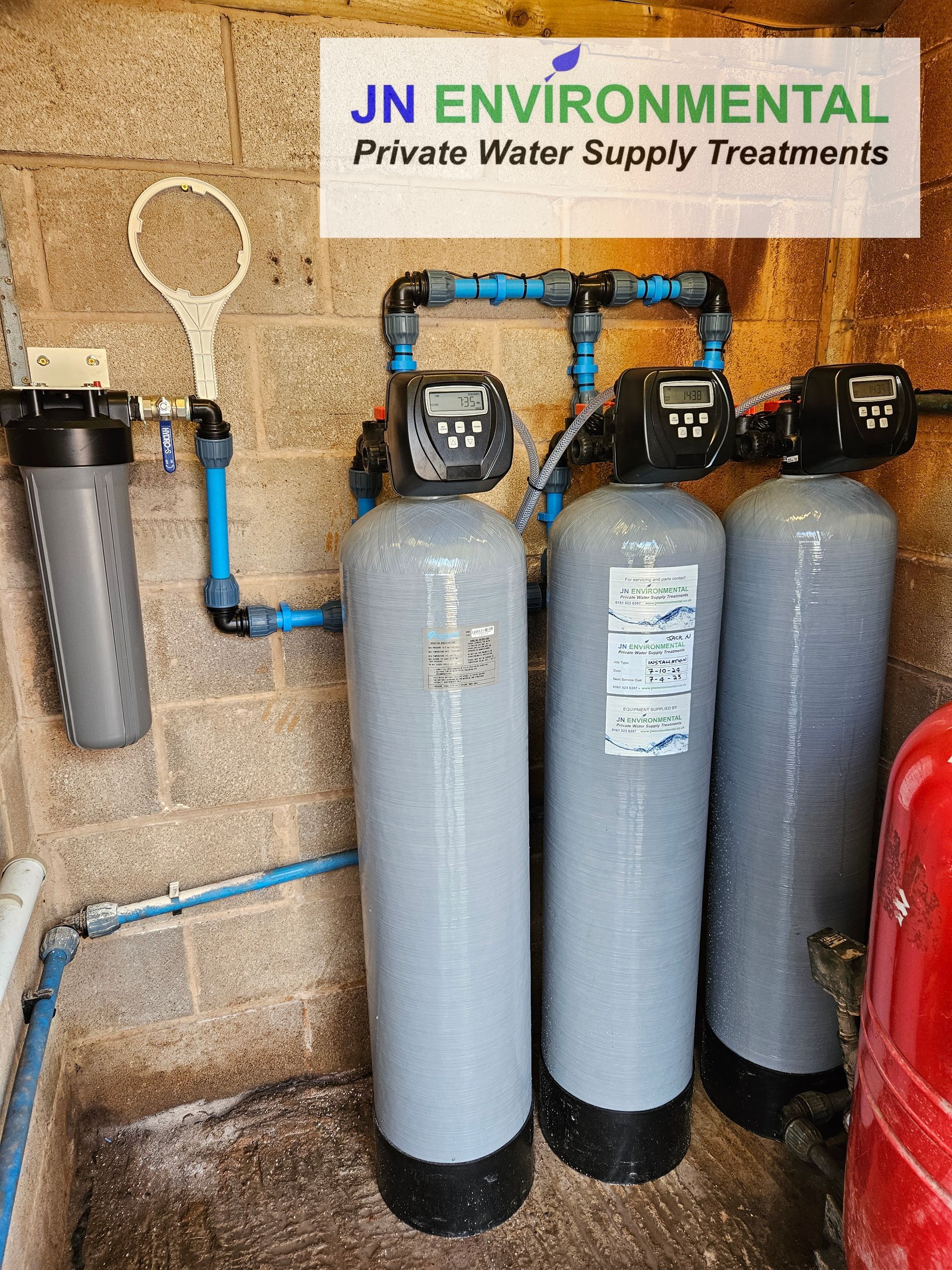 domestic property with a private water supply | domestic property with a borehole | domestic property with a water spring