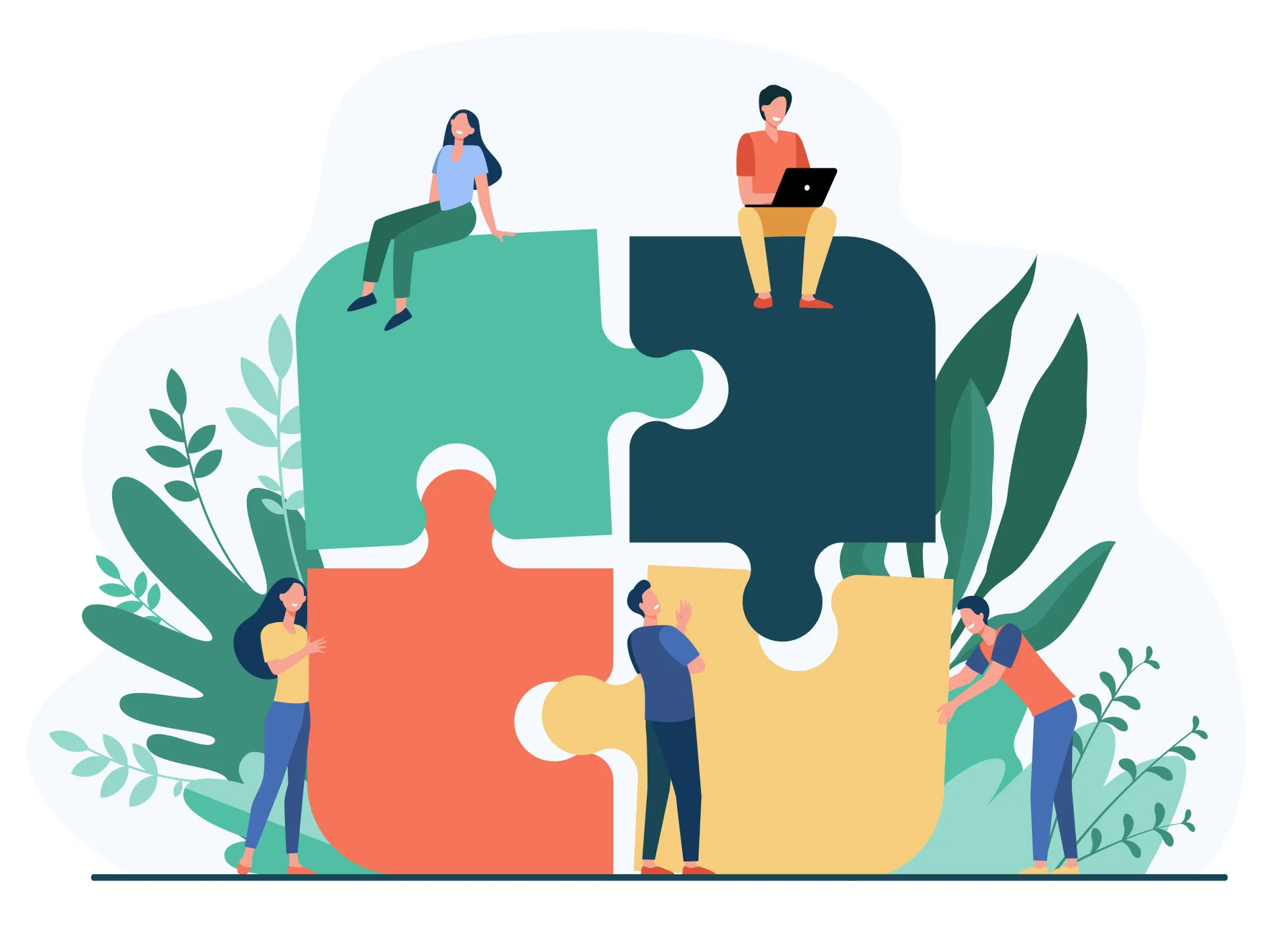 personnes qui assemblent un puzzle