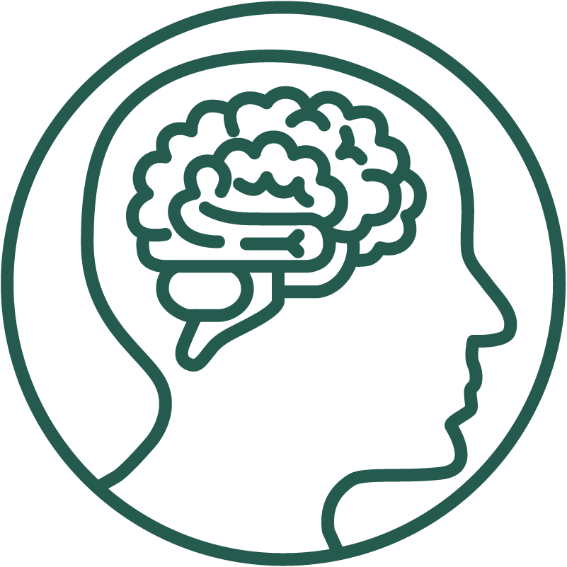 nerven icon mit gehirn