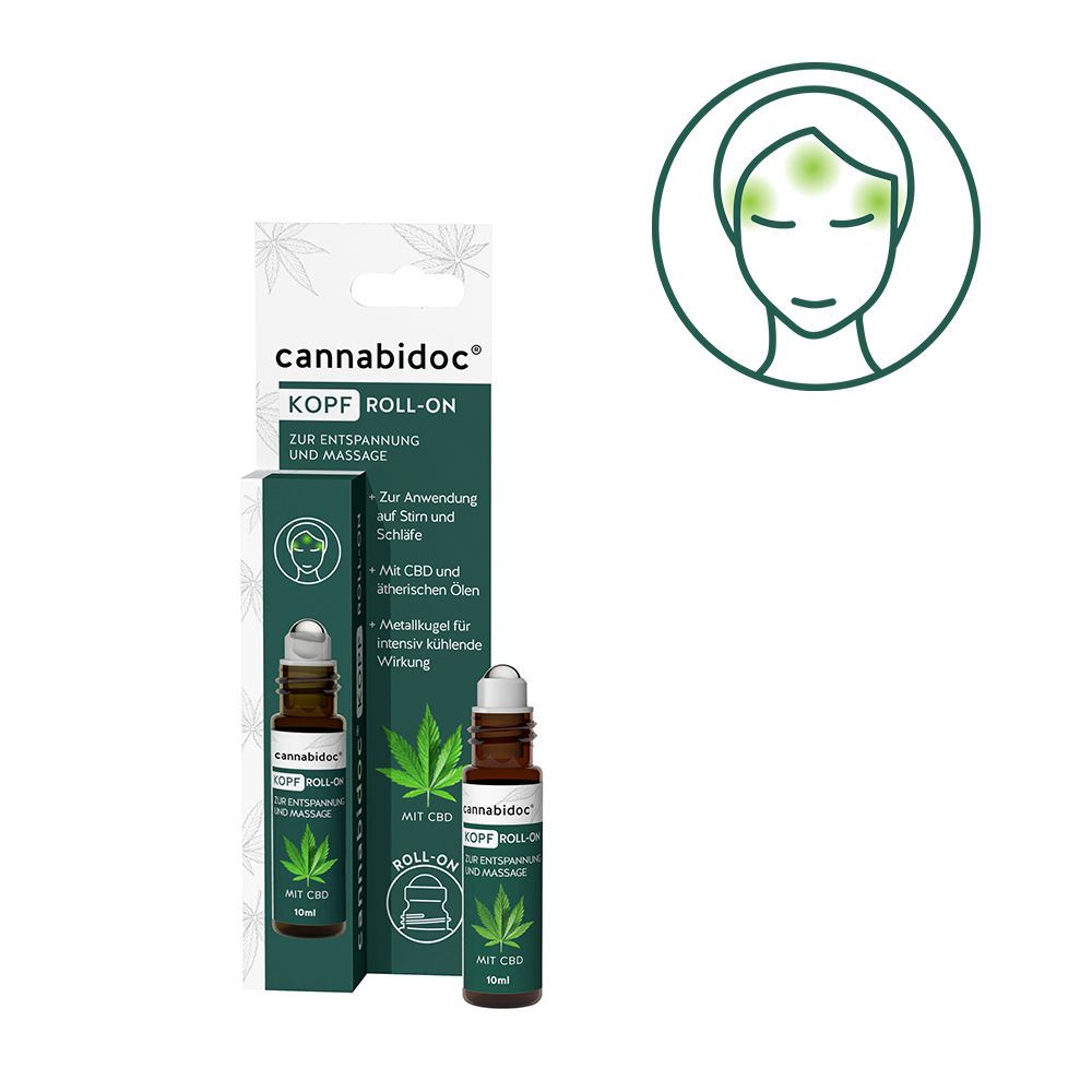 cannabidoc® KOPF ROLL-ON mit CBD cannabidoc® KOPF ROLL-ON mit CBD